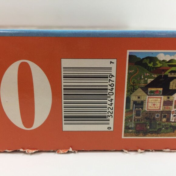 Charles Wysocki's Americana MB 1000 Piece Puzzle 4679-26 Market Antiques Quilts - Picture 6 of 7